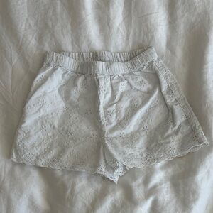 GAP Little Girl’s White Eyelet Shorts